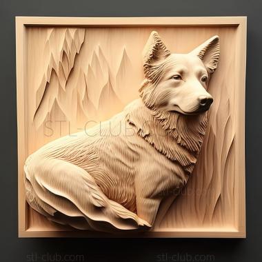 3D model st Hokkaido dog breed dog (STL)